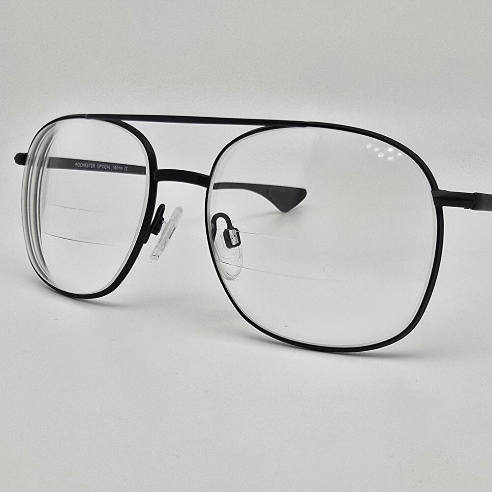 Rochester Optical RO-AFF Black Aviator Pilot USAF Air Force Eyeglasses Frame